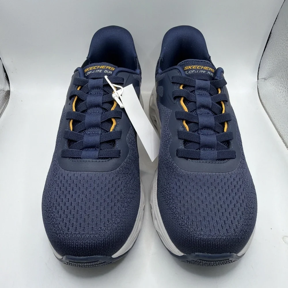 Skechers hands-free swift Fit men's Slip On Navy No Bending Shoe. Size 8 New